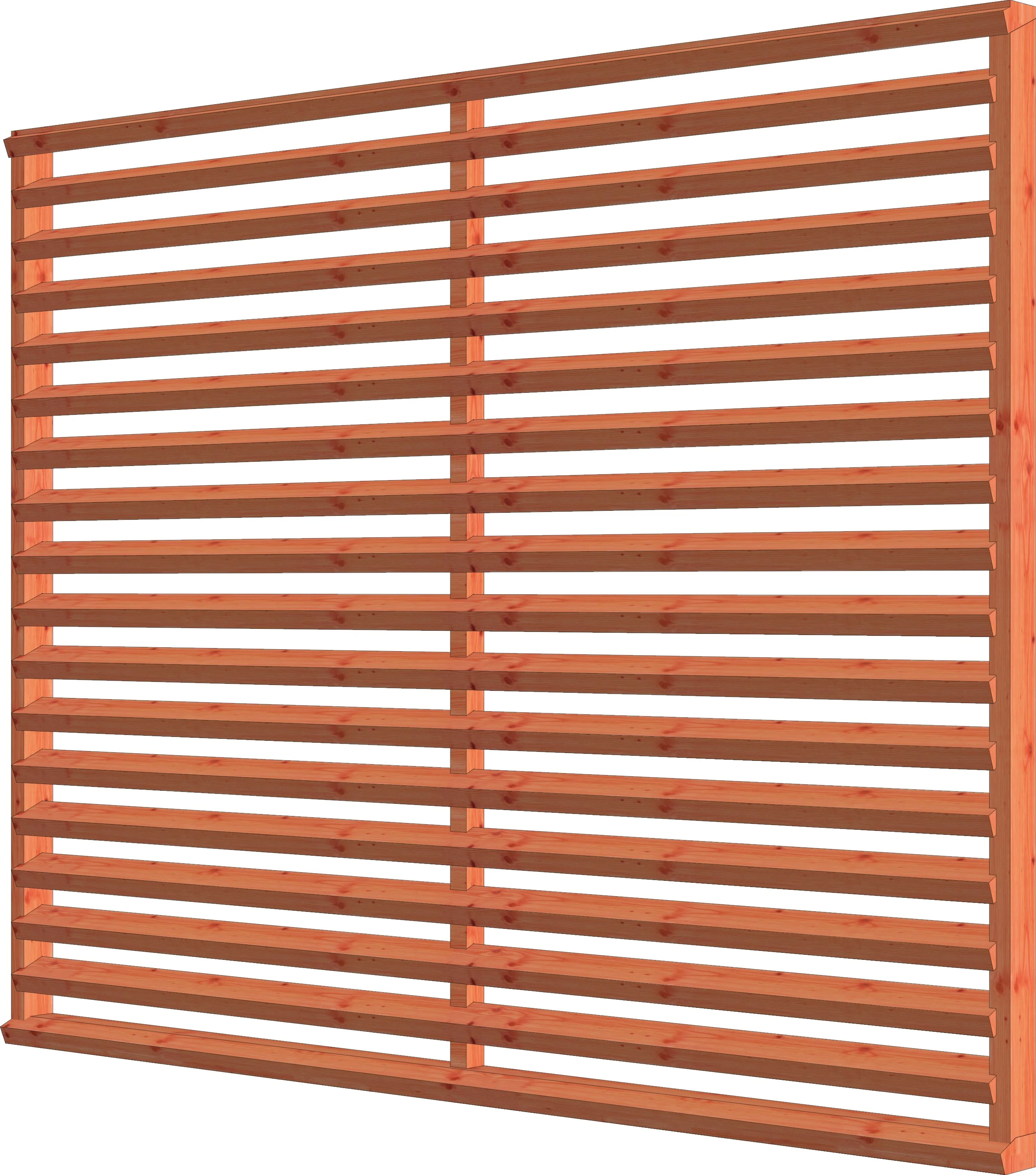 Douglas Louvre Scherm Horizontaal 276 x 220 cm Onbehandeld - Afbeelding 1